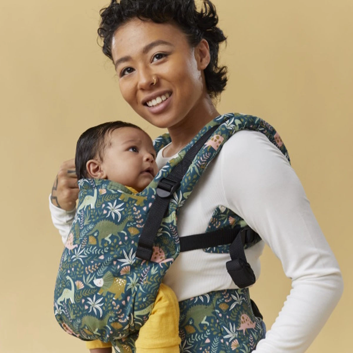 Tula Free To Grow - Draagzak Baby - Land Before Tula - Dino Print - Ergonomische Draagzak Voor Baby En Drager - Afbeelding 8