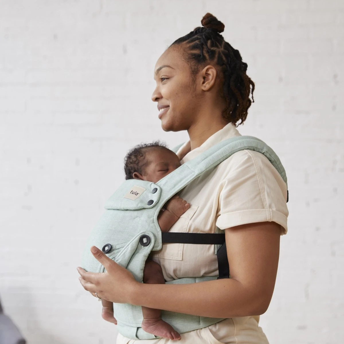 Tula Explore Draagzak Linen Eucalyptus - Ergonomische Draagzak Baby Vanaf Geboorte (maat 56) - Afbeelding 5