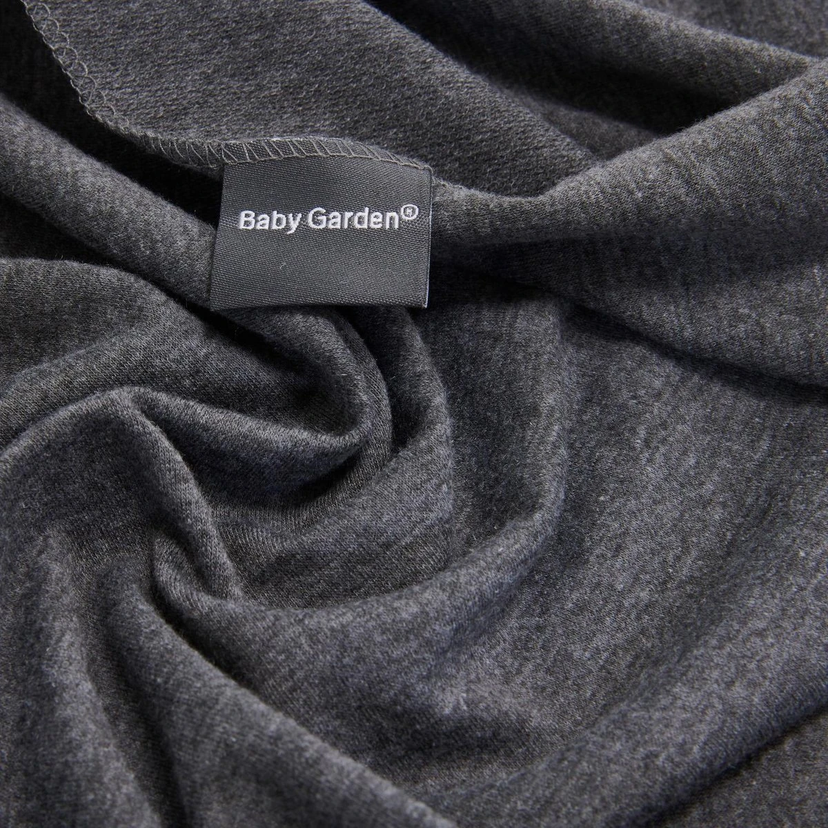 Baby Garden Draagdoek Grijs - Ergonomisch - Original - Inclusief Slabbetje - Afbeelding 4