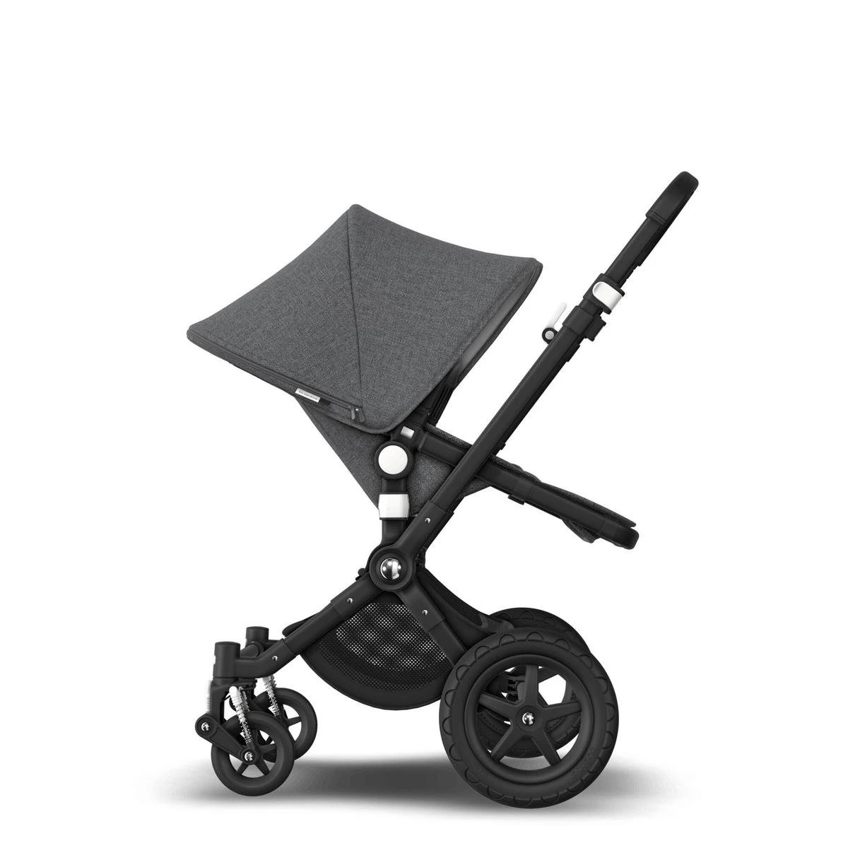 Bugaboo Cameleon 3 Plus Kinderwagen Met Stoel En Wieg - Zwart / Gemȇleerd Grijs - Afbeelding 3