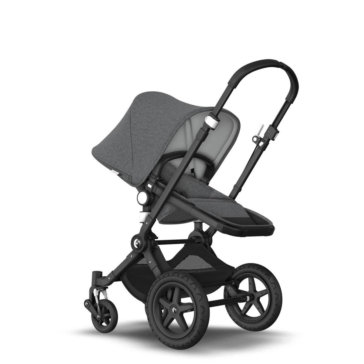 Bugaboo Cameleon 3 Plus Kinderwagen Met Stoel En Wieg - Zwart / Gemȇleerd Grijs - Afbeelding 6