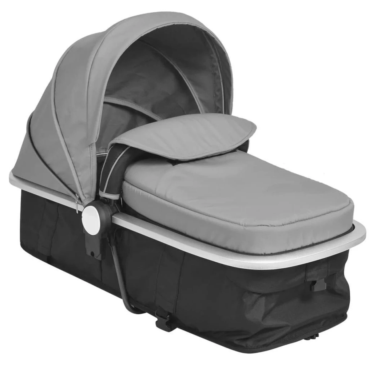 VidaXL Kinderwagen 2-in-1 Aluminium Grijs En Zwart - Afbeelding 11