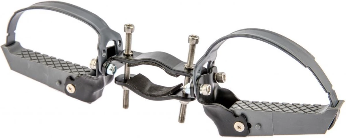 Zadel Op Buis Mirage Jantje Inclusief Voetsteunen Universeel - Zwart - Afbeelding 4