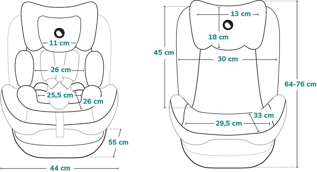 Lionelo Sander - Autostoel - ISOFIX 180° - Extra Zij-bescherming - Tot 36kg - Afbeelding 4