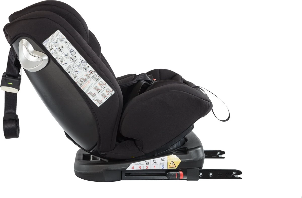 Born Lucky Meegroei Autostoel Roadline SPS ISOFIX - Groep 0/1/2/3 - 360° Draaibaar - Zwart - Afbeelding 15