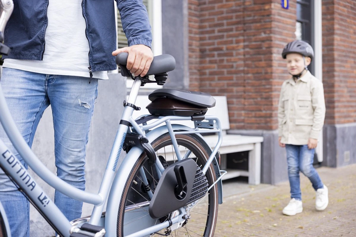 Bobike One Junior Achterzitje Tot 35kg Dragerbevestiging Zwart/zwart - Afbeelding 6