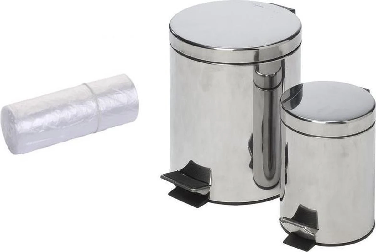 Merkloos Vuilniszakken 50 X 3 Liter | Klein, Doorzichtig Plastic | 27 X 30 Cm | Kleine Pedaalemmer Restafval Afval Zakjes - Afbeelding 4