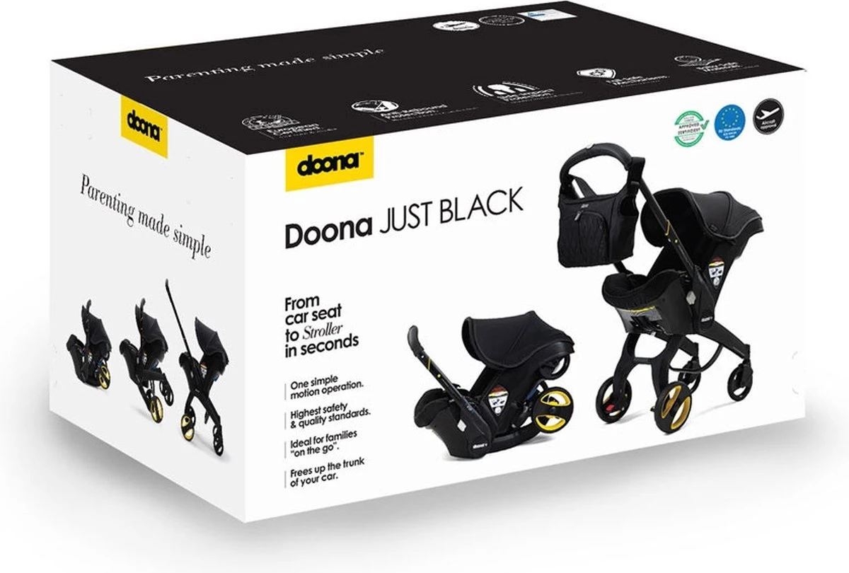 Doona+ Babyautostoel/Buggy Midnight Edition - Midnight - Afbeelding 2