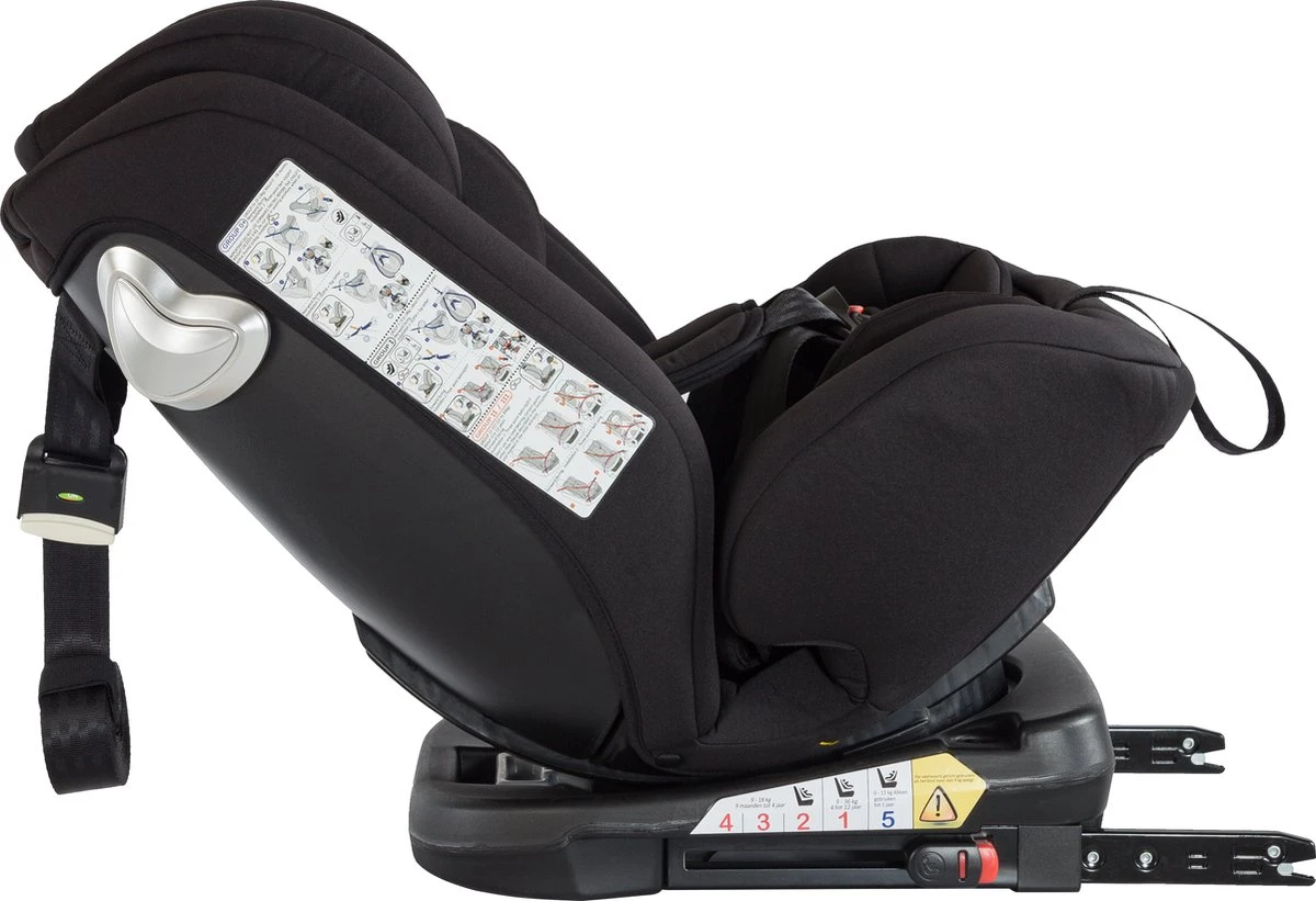Born Lucky Meegroei Autostoel Roadline SPS ISOFIX - Groep 0/1/2/3 - 360° Draaibaar - Zwart - Afbeelding 16
