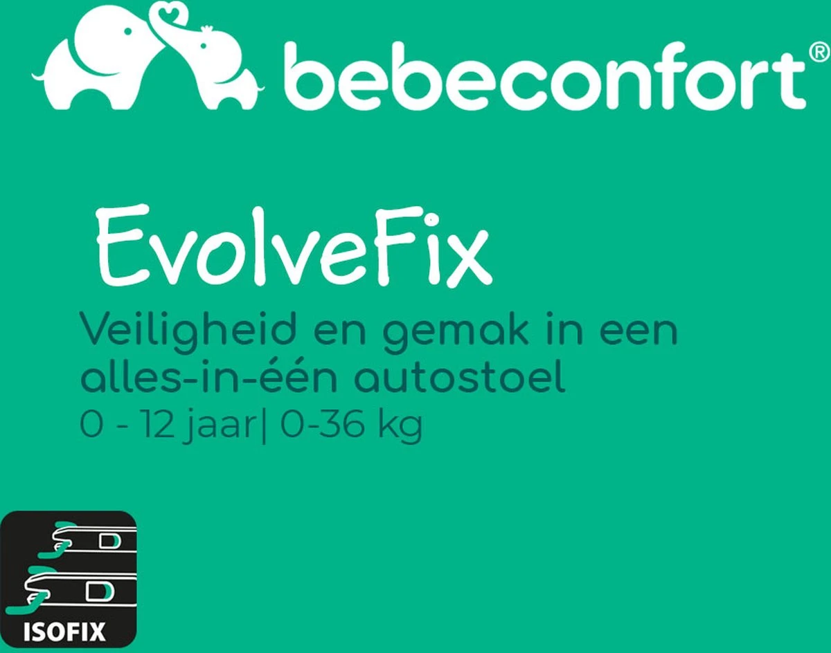 Bebeconfort Evolvefix Autostoeltje - 360° Draaibaar - Night Black - Afbeelding 6