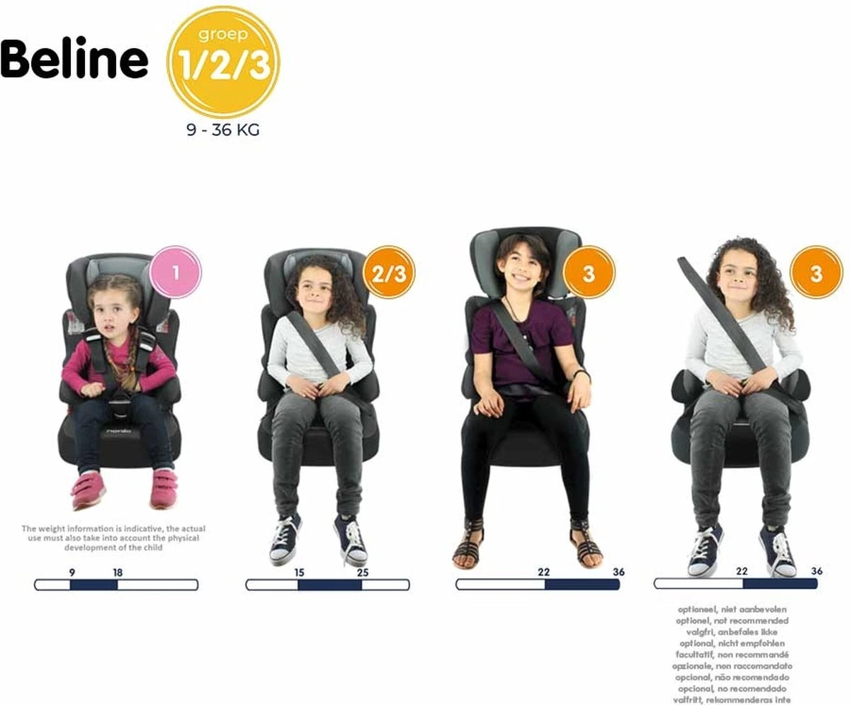 Disney - Autostoel BELINE Luxe - Groep 1/2/3 - Van 9 Tot 36 Kg - PRINCES - Afbeelding 10