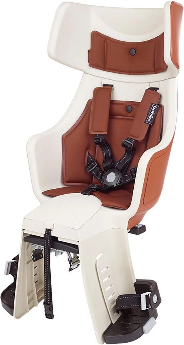 Bobike Exclusive Tour Maxi Plus LED Fietsstoeltje Achter - DB - Cinnamon Brown - Afbeelding 2