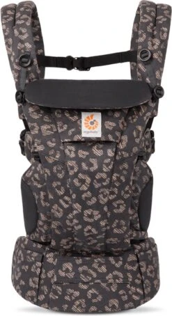 Ergobaby Omni Dream Draagzak - Black Leopard - Ergonomische Baby Draagzak Voor Baby En Drager