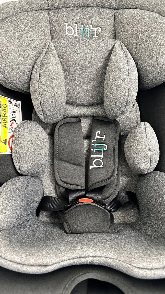 Blij'r Maja - Autostoel Met IsoFix - Groep 0-1-2-3 Autostoel Voor Kinderen Van 0 Tot 12 Jaar - Donker- Lichtgrijs - Afbeelding 3