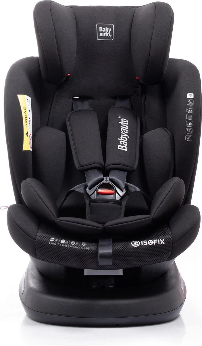 Autostoel Babyauto Rodia 360° Met Isofix - Groep 0+/1/2/3 Zwart (0-36kg) - Afbeelding 18