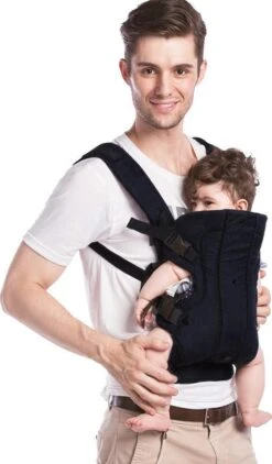 Fillikid Draagzak/Doek - 4 In 1 Ergonomische Buikdrager En Rugdrager - Zwart -Maxi-Cosi winkel 703x1200 2
