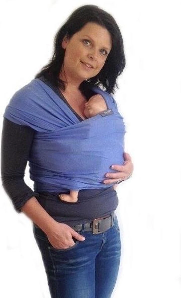 Smallvips Draagdoek Taupe - Rekbare Draagdoek Van Bamboo - Heerlijk Zacht En Koel - Ergonomisch Dragen - Afbeelding 6