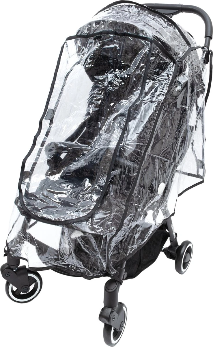 Hamilton By Yoop Buggy Regenhoes - Waterdicht Winddicht En Stofdicht Regenscherm Met Klittenbandsluiting - Transparant Weerschild Kinderwagen
