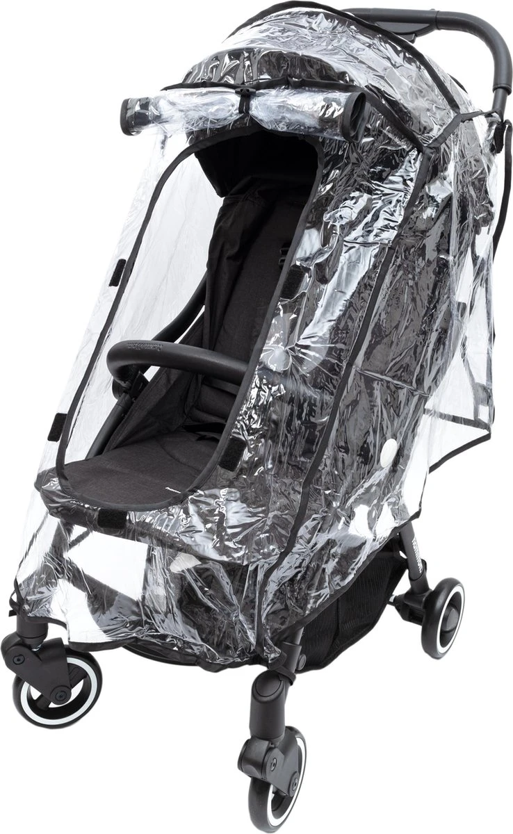 Hamilton By Yoop Buggy Regenhoes - Waterdicht Winddicht En Stofdicht Regenscherm Met Klittenbandsluiting - Transparant Weerschild Kinderwagen - Afbeelding 6