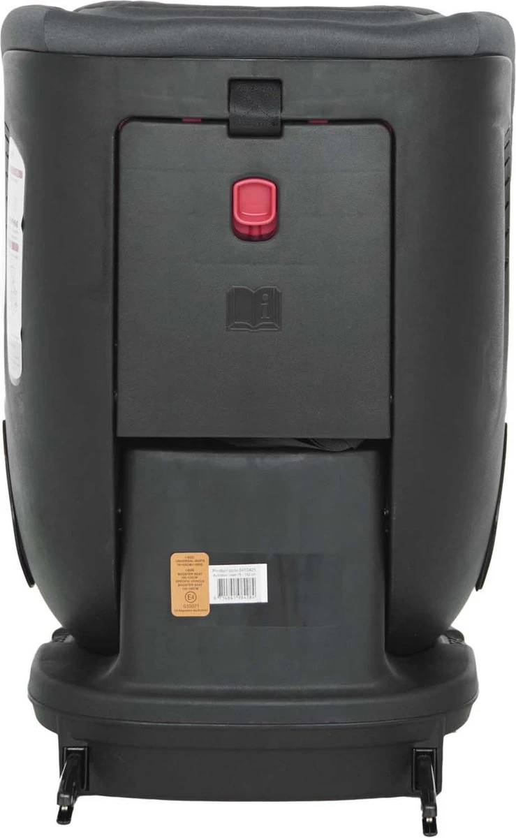 Prénatal Eclips Autostoel Groep 1/2/3 I-Size – Kinderzitje Auto Isofix – 9-36 Kg - Grijs Zwart - Afbeelding 4