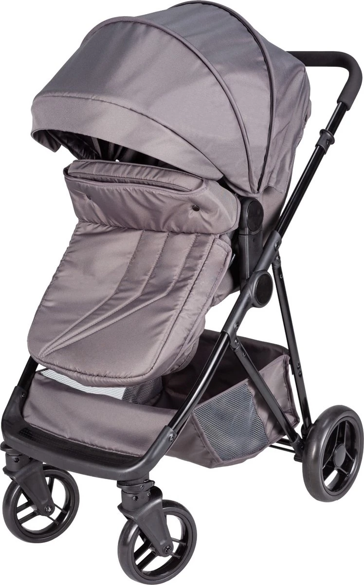 Bebies First Combi 3 In 1 Kinderwagen Optima- Grijs - Inc. Reiswieg, Zitting & Autostoel - Afbeelding 2