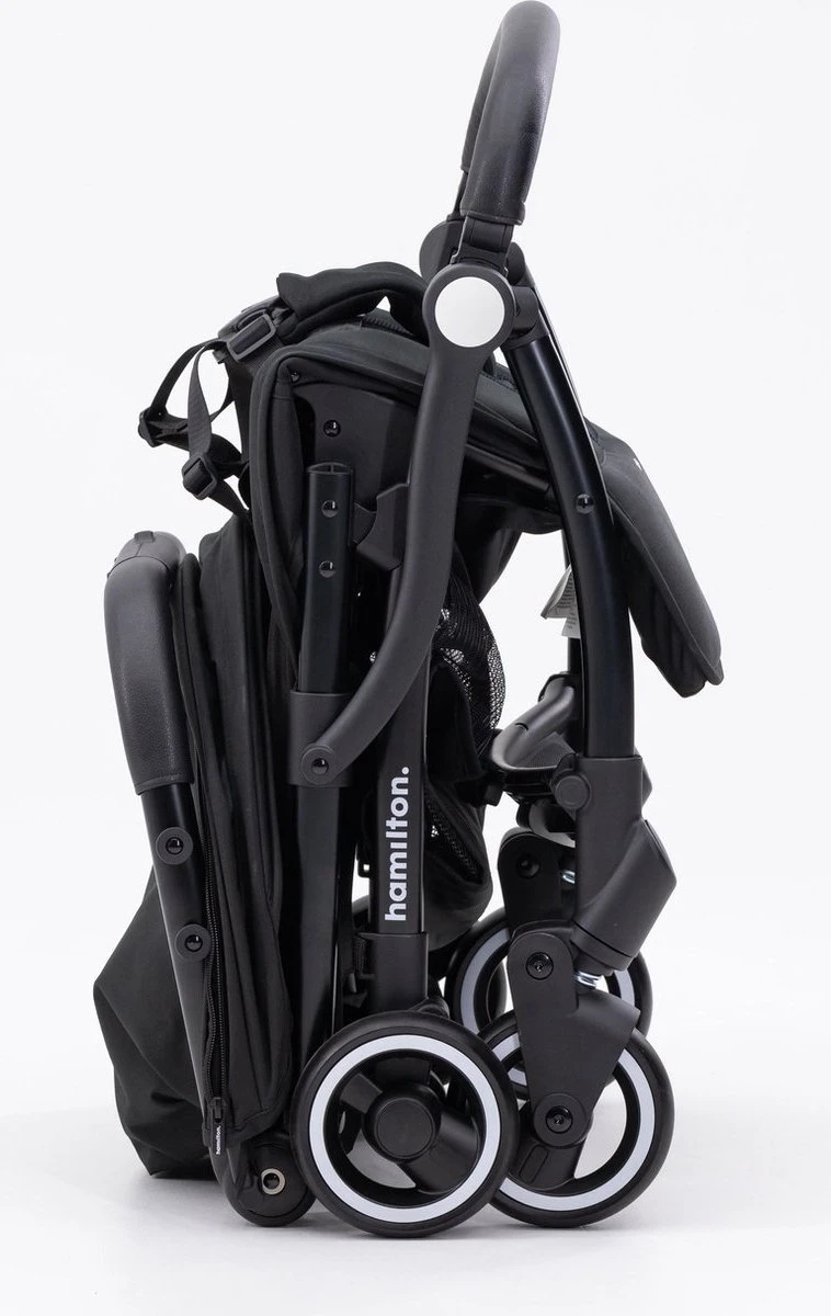 Hamilton By Yoop X1 Plus Buggy – Nieuw, Hoger, Uitgebreider 2023 Model – Premium Stroller Met One Hand Folding Technologie – Zwart – Lichte, Verstelbare En Wendbare Kinderwagen Met Vele Gemakken - Afbeelding 15