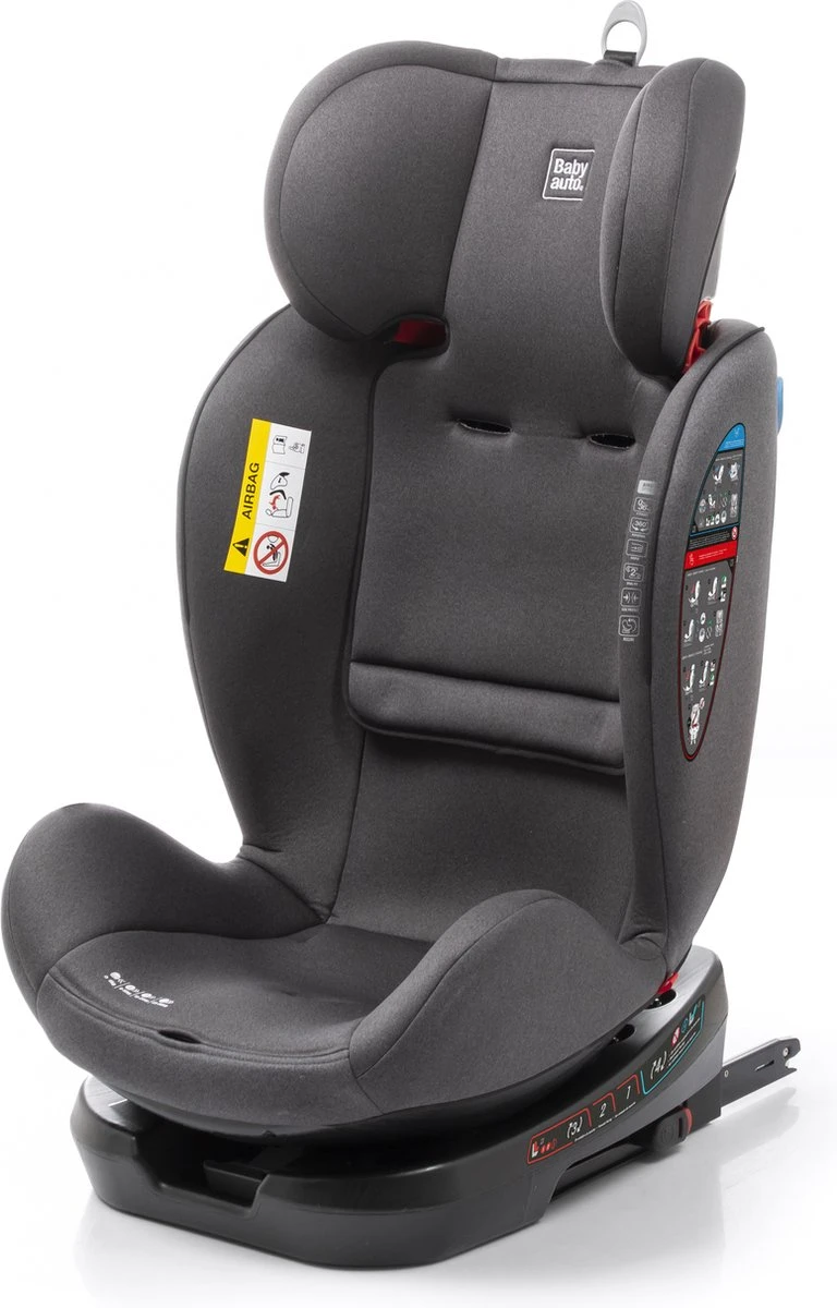 Babyauto Biro D FIX Black/grey Group 0+ 1 2 3 - 0-36 Kg - Isofix - Afbeelding 3