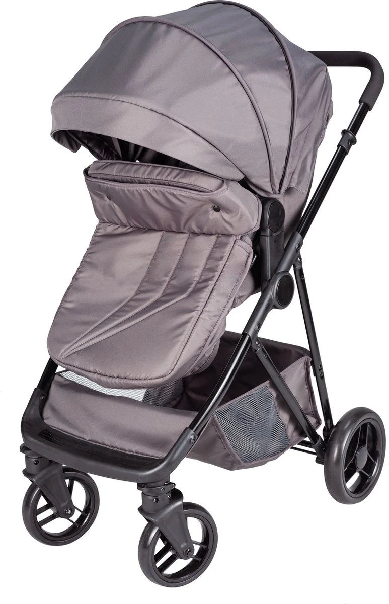 Bebies First Combi 3 In 1 Kinderwagen Optima- Grijs - Inc. Reiswieg, Zitting & Autostoel - Afbeelding 5