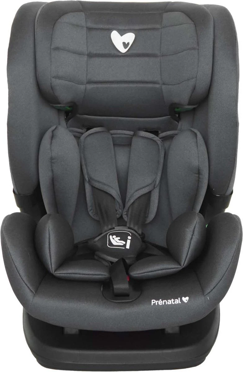 Prénatal Eclips Autostoel Groep 1/2/3 I-Size – Kinderzitje Auto Isofix – 9-36 Kg - Grijs Zwart - Afbeelding 2