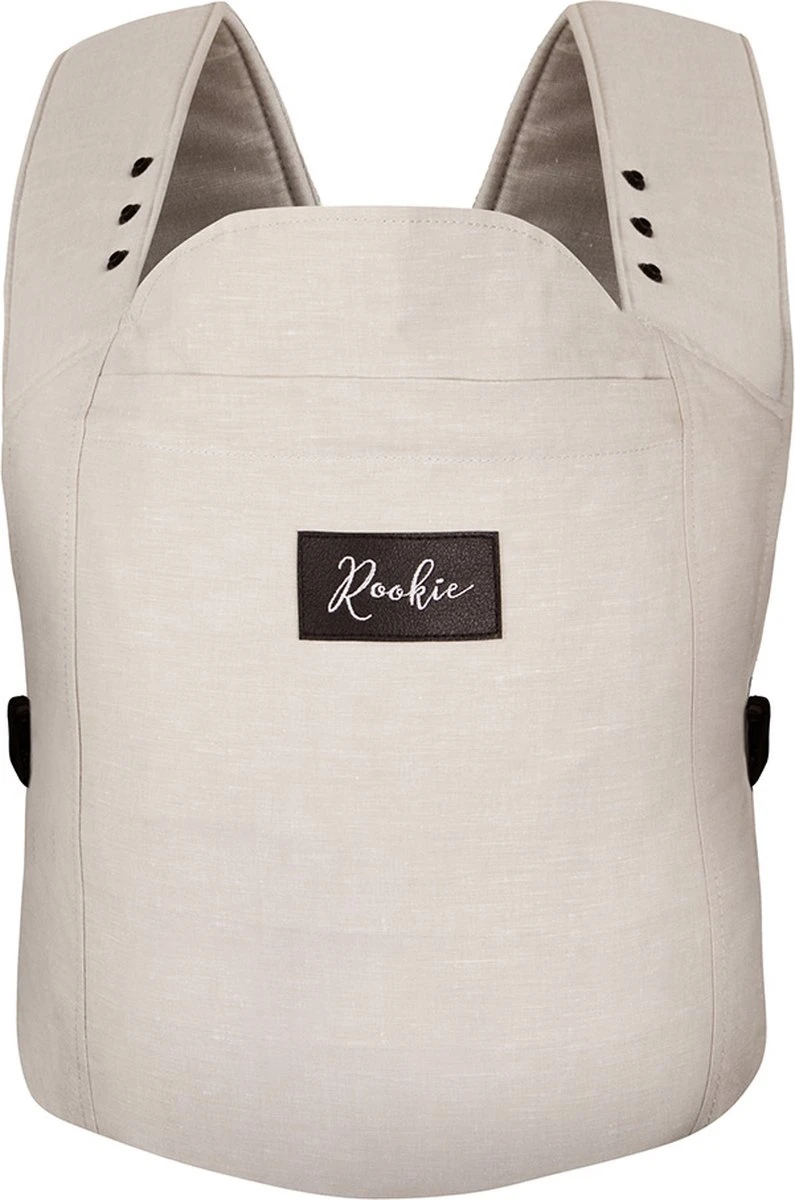 ROOKIE Baby Premium Draagzak- Design Buikdrager - Comfortabel En Ergonomisch - Pasgeboren Babydrager - Peuterdrager - Biologisch Katoen - Super Zacht - Unisex: Voor Mama En Papa (Beige) 3 ROOKIE Baby Premium Draagzak- Design Buikdrager - Comfortabel En Ergonomisch - Pasgeboren Babydrager - Peuterdrager - Biologisch Katoen - Super Zacht - Unisex: Voor Mama En Papa (Beige)