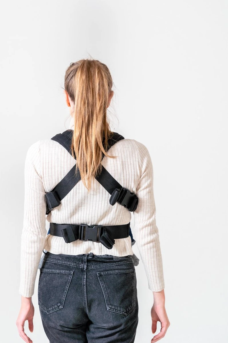 ByKay - Draagzak - Click Carrier Classic - Black - Organic Cotton - Afbeelding 3