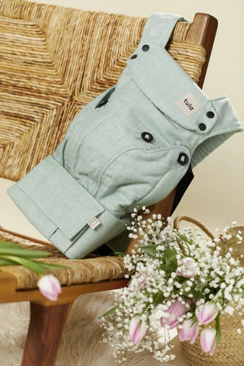 Tula Explore Draagzak Linen Eucalyptus - Ergonomische Draagzak Baby Vanaf Geboorte (maat 56) - Afbeelding 6