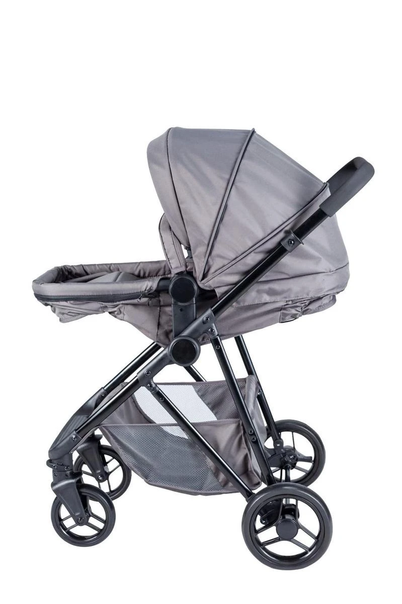 Bebies First Combi 3 In 1 Kinderwagen Optima- Grijs - Inc. Reiswieg, Zitting & Autostoel - Afbeelding 3