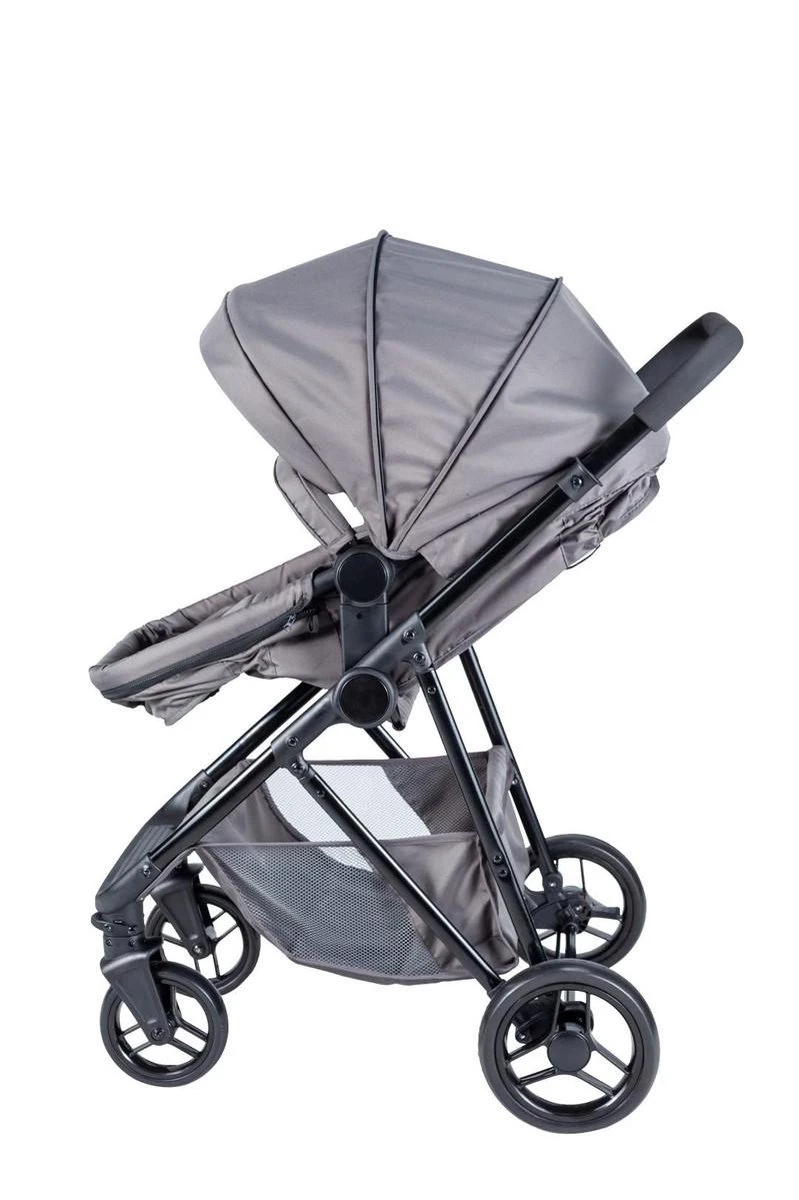 Bebies First Combi 3 In 1 Kinderwagen Optima- Grijs - Inc. Reiswieg, Zitting & Autostoel - Afbeelding 4