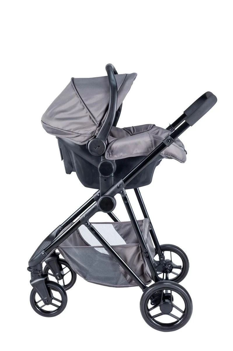 Bebies First Combi 3 In 1 Kinderwagen Optima- Grijs - Inc. Reiswieg, Zitting & Autostoel - Afbeelding 12
