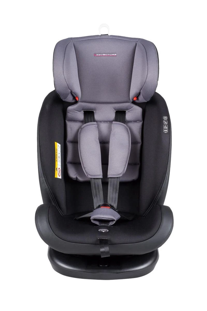 X Adventure Quickfix Meegroei Autostoel Groep 0/1/2/3 - 360 Graden Draaibaar - Grijs - Afbeelding 10