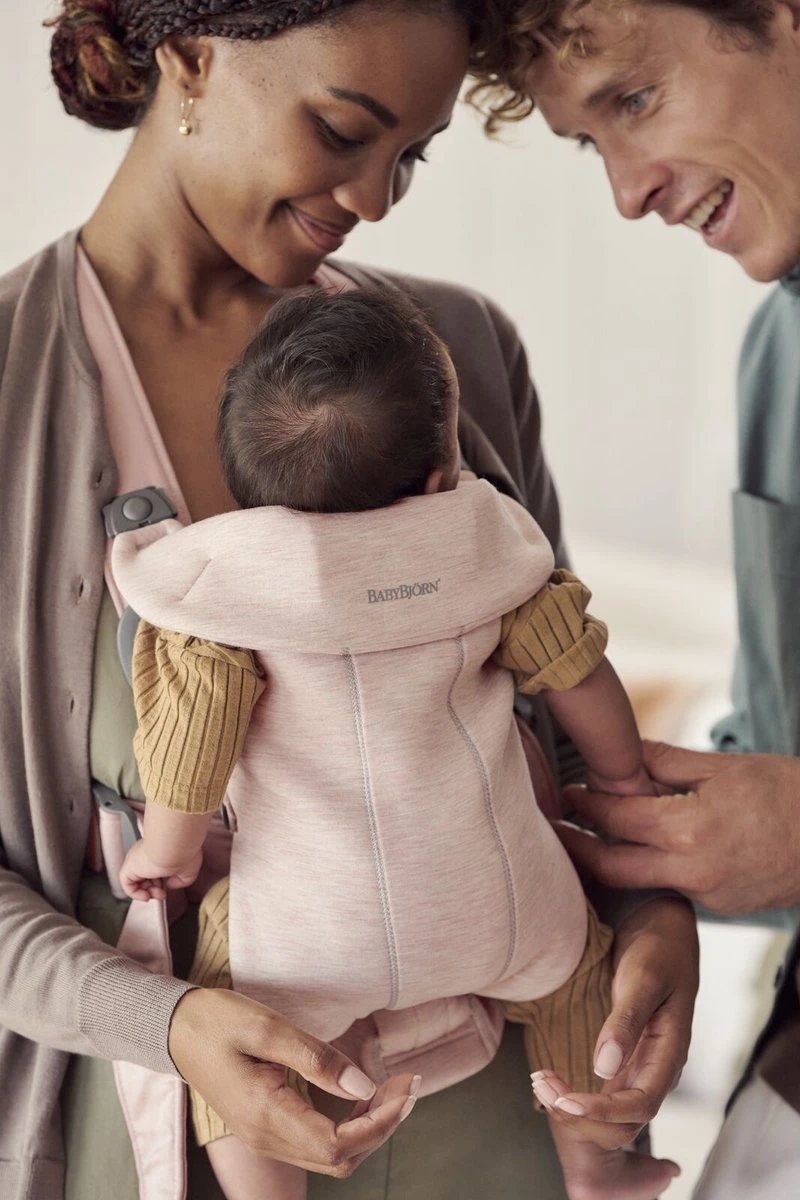 BabyBjörn Draagzak Mini - 3D Jersey - Lichtroze - Afbeelding 8