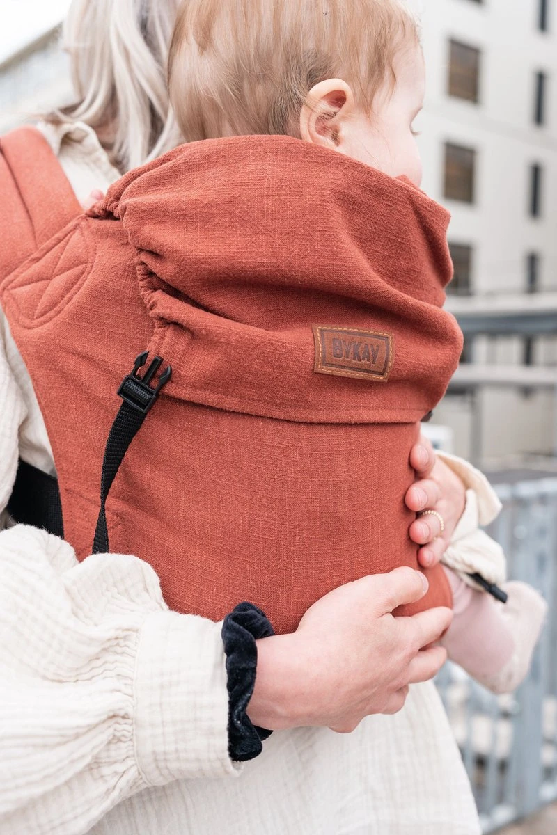 ByKay - Draagzak - Click Carrier Classic - Linnen Rusty Brown - Afbeelding 5