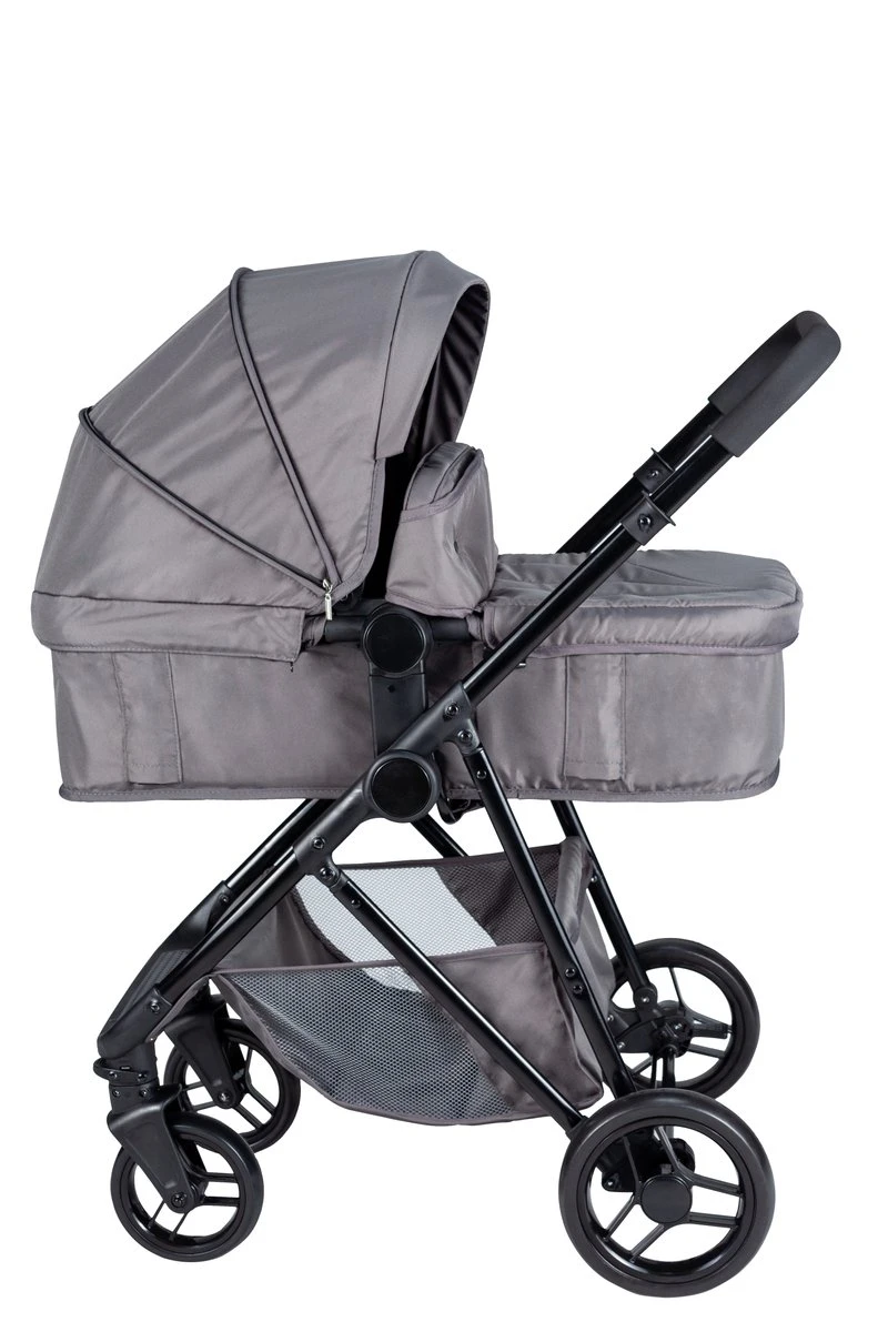 Bebies First Combi 3 In 1 Kinderwagen Optima- Grijs - Inc. Reiswieg, Zitting & Autostoel - Afbeelding 6
