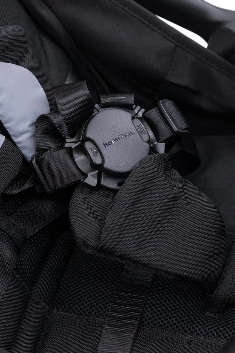 Hamilton By Yoop X1 Plus Kinderwagen - Buggy Met Monteerbare Wieg - Premium Stroller Met One Hand Folding Technologie - Nieuw, Hoger, Uitgebreider 2023 Model - Zwart - Licht, Verstelbaar, Wendbaar En Geschikt Van 0 Maanden Tot 4 Jaar - Afbeelding 5