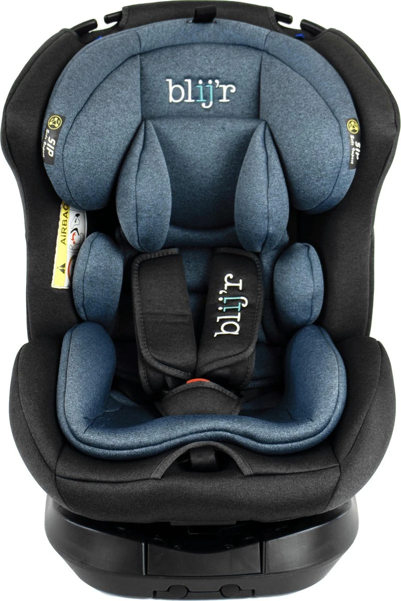 Blij'r Maja - Autostoel Met IsoFix - Groep 0-1-2-3 Autostoel Voor Kinderen Van 0 Tot 12 Jaar - Donker Blauw