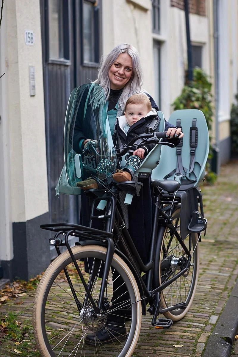 Urban Iki Fietsstoeltje Voor - Chigusa Green/Bincho Black - Afbeelding 3