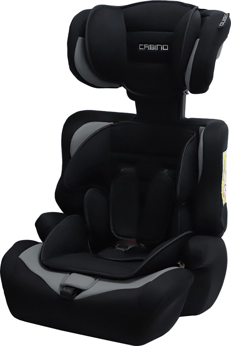 Cabino Autostoel Groep 1/2/3 (9-36kg) - Zwart-Grijs - Afbeelding 4