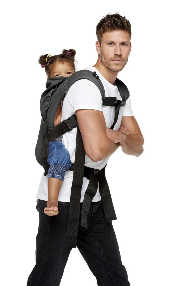 ByKay - Babydrager - Click Carrier Classic - Steel Grey -size Toddler - Afbeelding 4