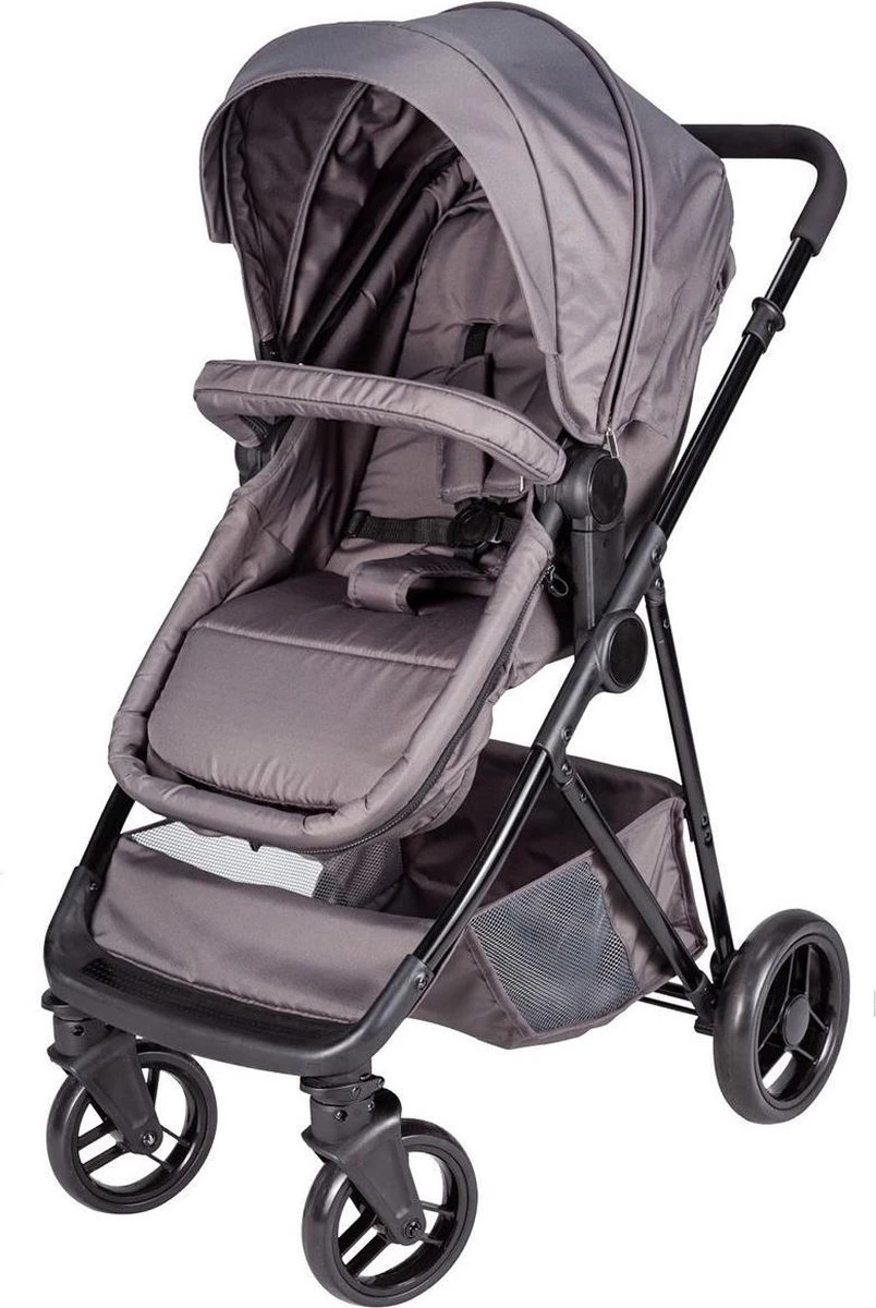 Bebies First Combi 3 In 1 Kinderwagen Optima- Grijs - Inc. Reiswieg, Zitting & Autostoel - Afbeelding 8