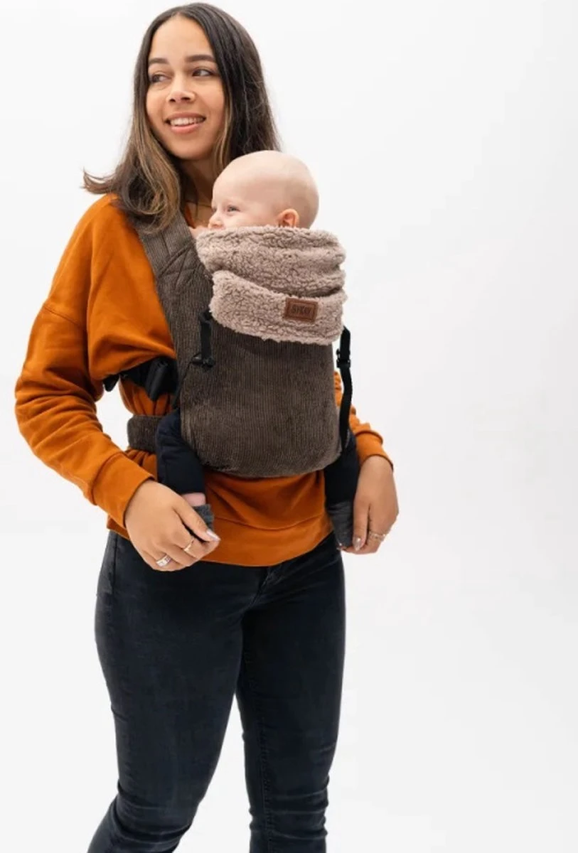 Bykay - Draagdoeken - Cover - Teddy Taupe - Winter Edition - Afbeelding 7