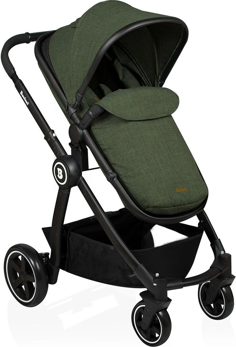 Baninni Kinderwagen Otto 3 In 1 Olive Green - Afbeelding 12