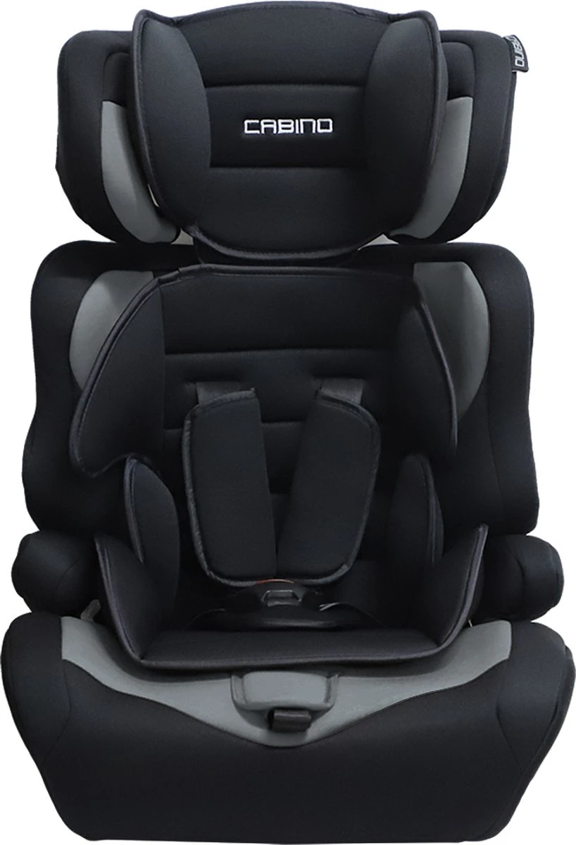 Cabino Autostoel Groep 1/2/3 (9-36kg) - Zwart-Grijs - Afbeelding 2