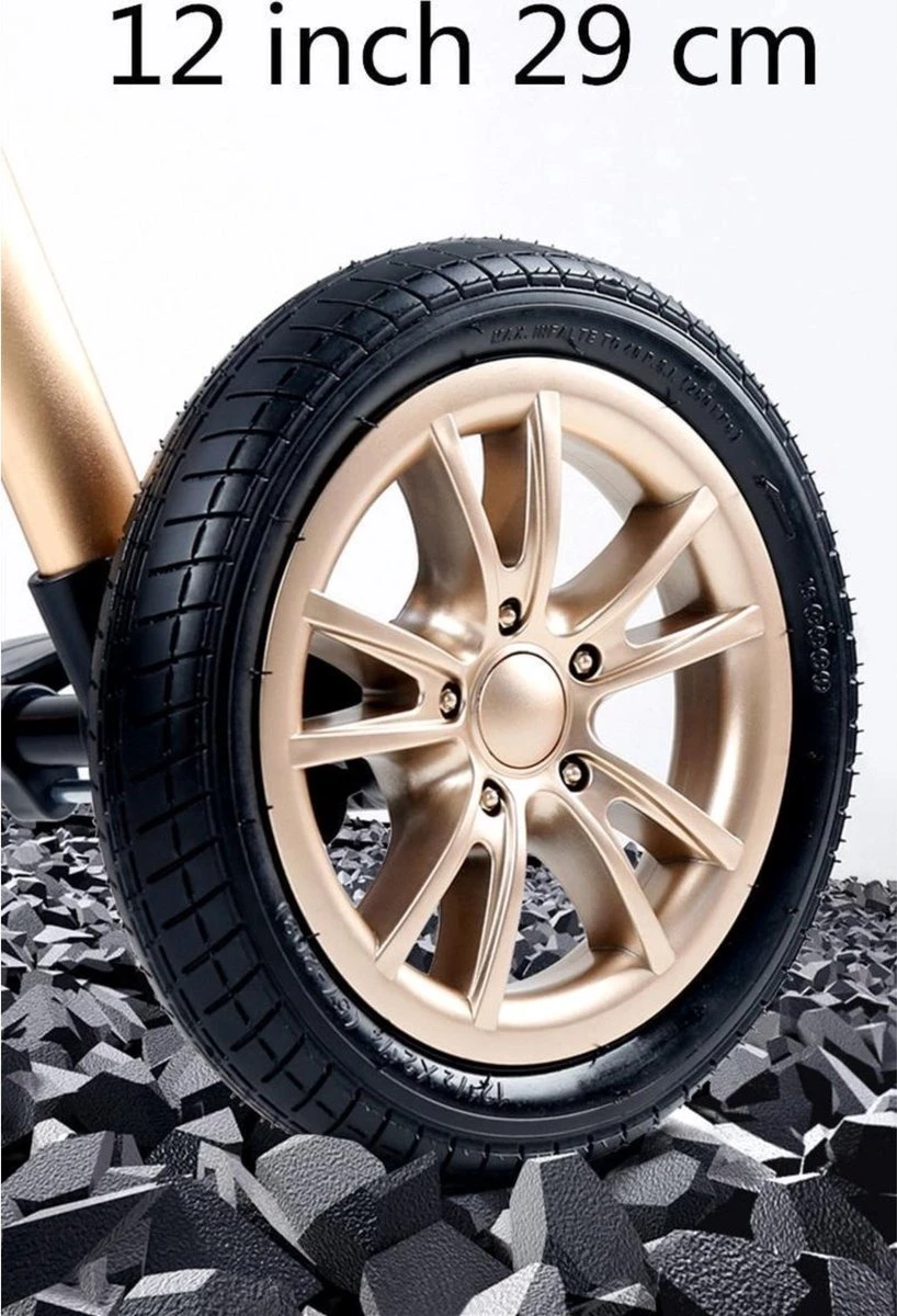 Merkloos Kinderwagen 3-in-1 – Luxe Kinderwagen - Buggy – Wandelwagen - Multifunctioneel – Opklapbaar – Incl Autostoel – Donkergrijs - Afbeelding 3