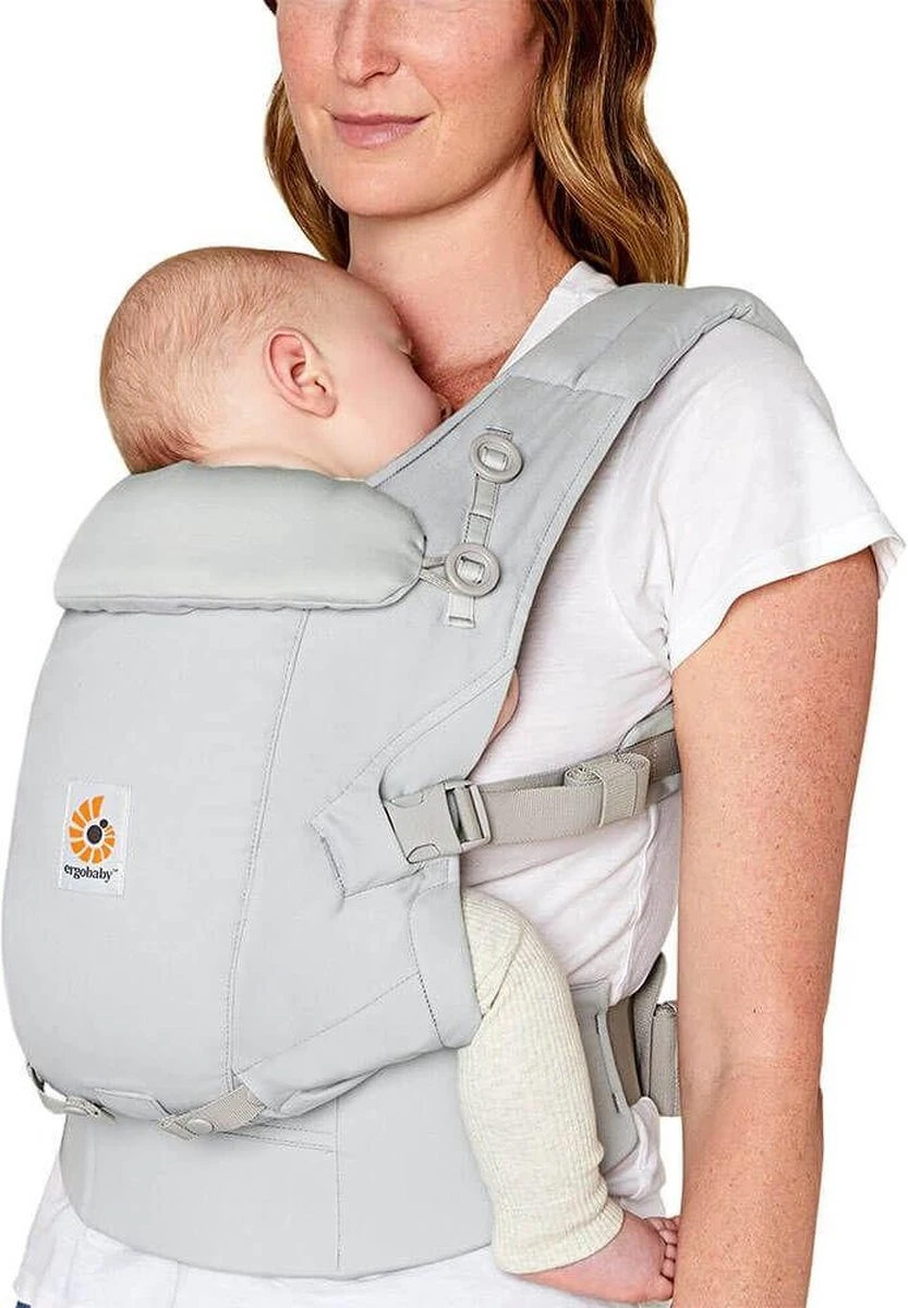 Ergobaby Babydraagzak Adapt SoftTouch™ Cotton - Pearl Grey - Afbeelding 3